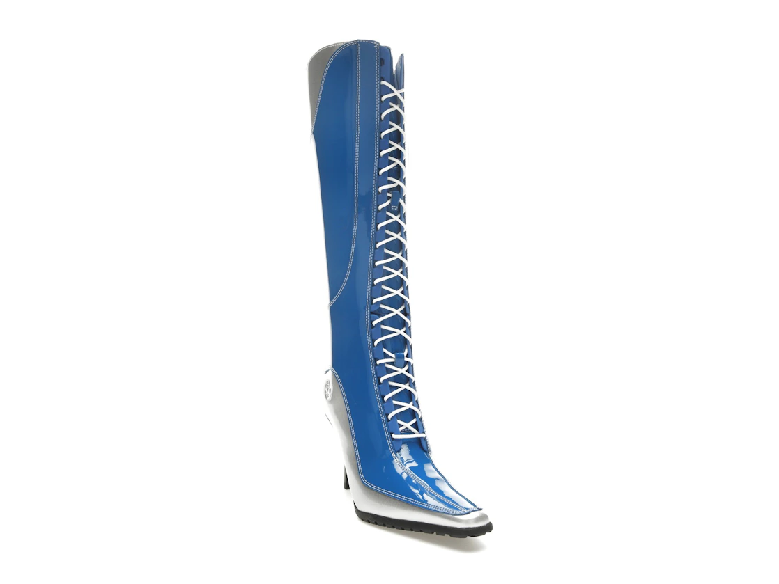 Vue 7 de Timberland 14" Lace-Up Zip Boot Veneda Carter Bright Blue 
