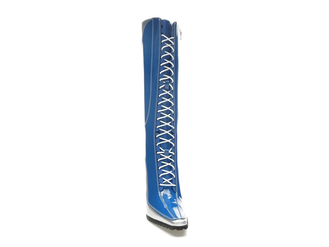 Vue 9 de Timberland 14" Lace-Up Zip Boot Veneda Carter Bright Blue 