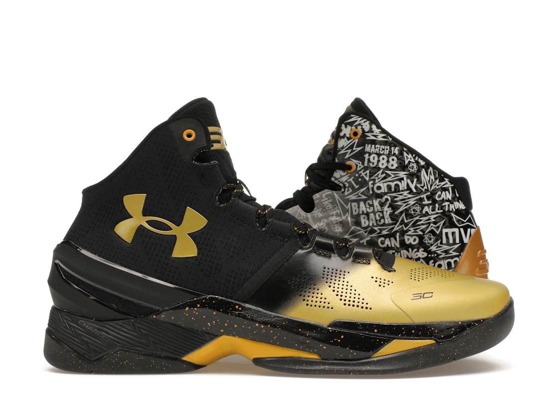Vue 1 de Under Armour Curry 1 & 2 Back 2 Back MVP Pack (2016) (2 Pairs)