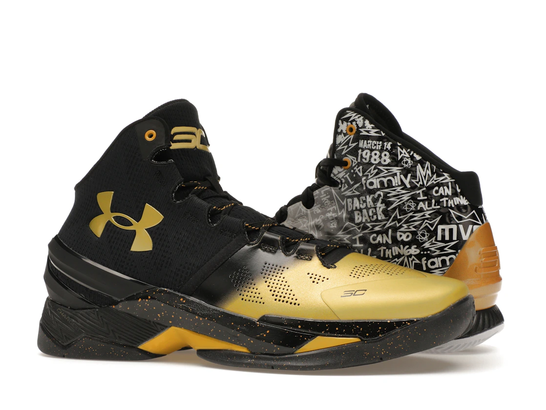 Vue 3 de Under Armour Curry 1 & 2 Back 2 Back MVP Pack (2016) (2 Pairs)