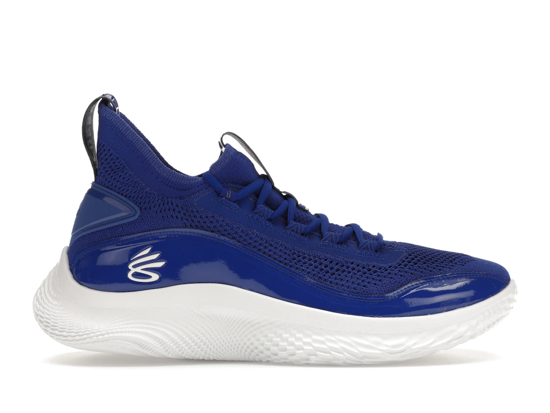 Vue 1 de Under Armour Curry Flow 8 Royal Blue White