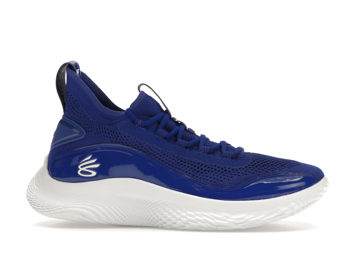 Vue 2 de Under Armour Curry Flow 8 Royal Blue White