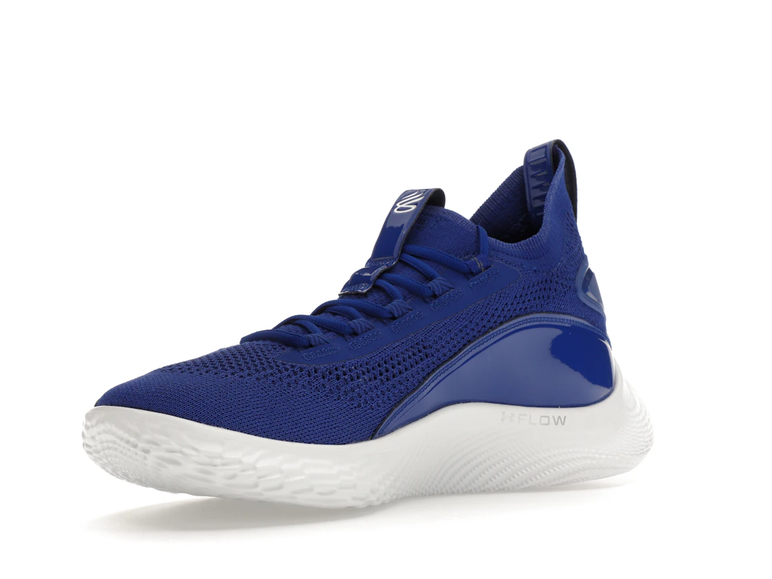 Vue 15 de Under Armour Curry Flow 8 Royal Blue White