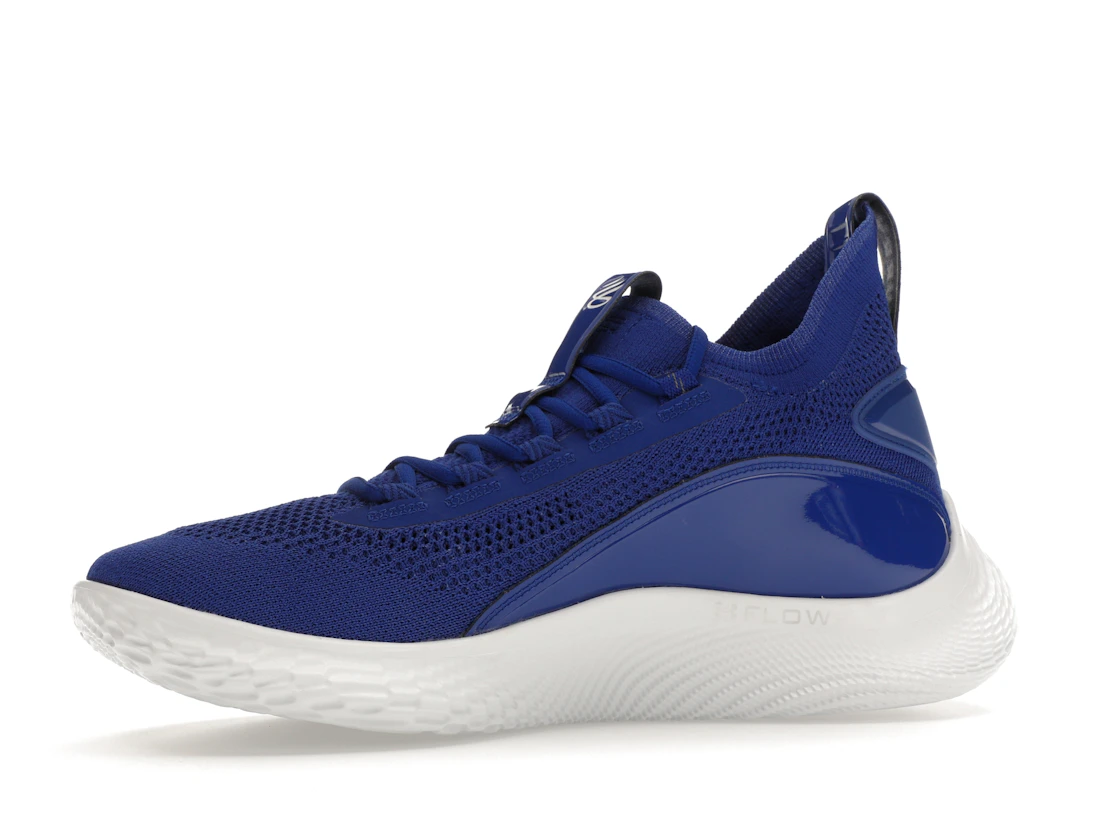 Vue 17 de Under Armour Curry Flow 8 Royal Blue White