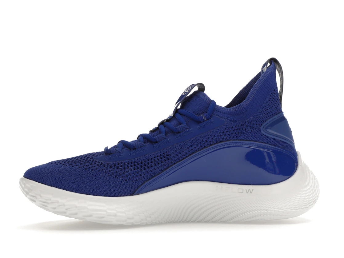 Vue 18 de Under Armour Curry Flow 8 Royal Blue White