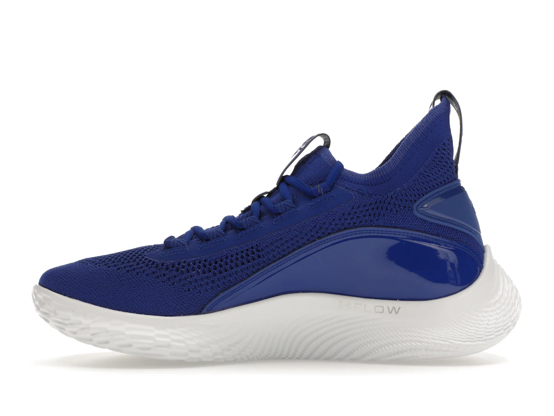 Vue 19 de Under Armour Curry Flow 8 Royal Blue White