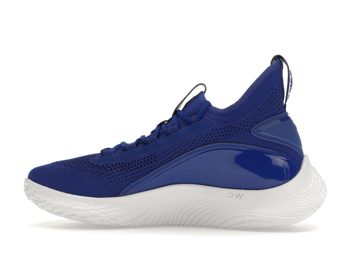 Vue 20 de Under Armour Curry Flow 8 Royal Blue White