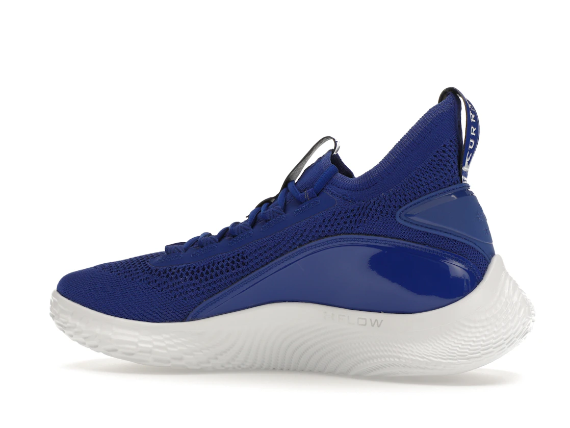 Vue 21 de Under Armour Curry Flow 8 Royal Blue White