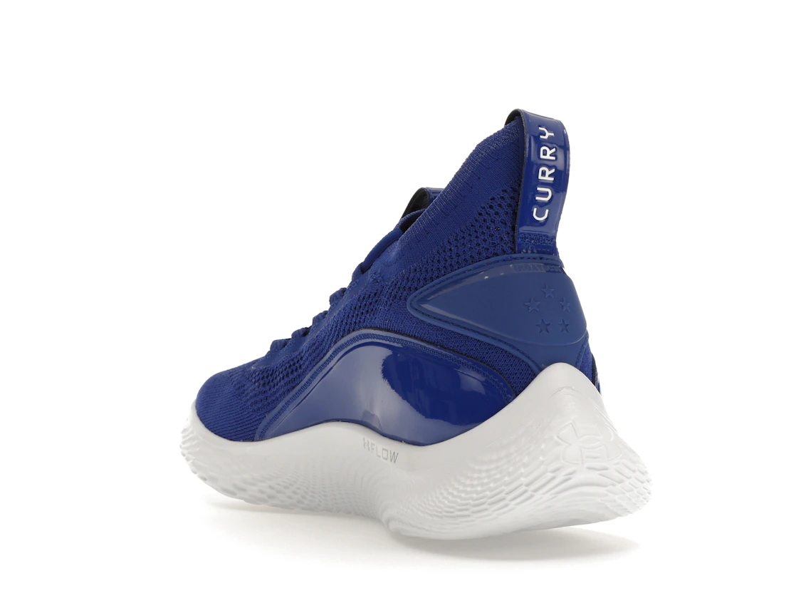 Vue 25 de Under Armour Curry Flow 8 Royal Blue White