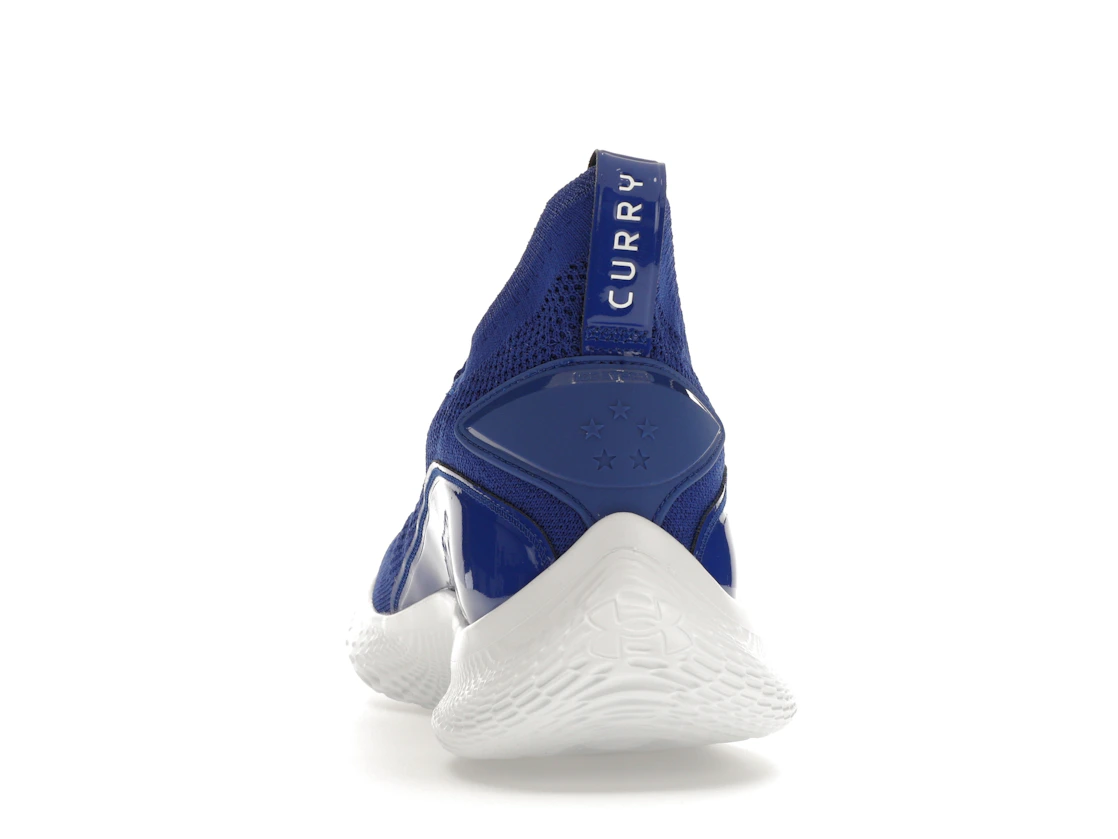 Vue 27 de Under Armour Curry Flow 8 Royal Blue White