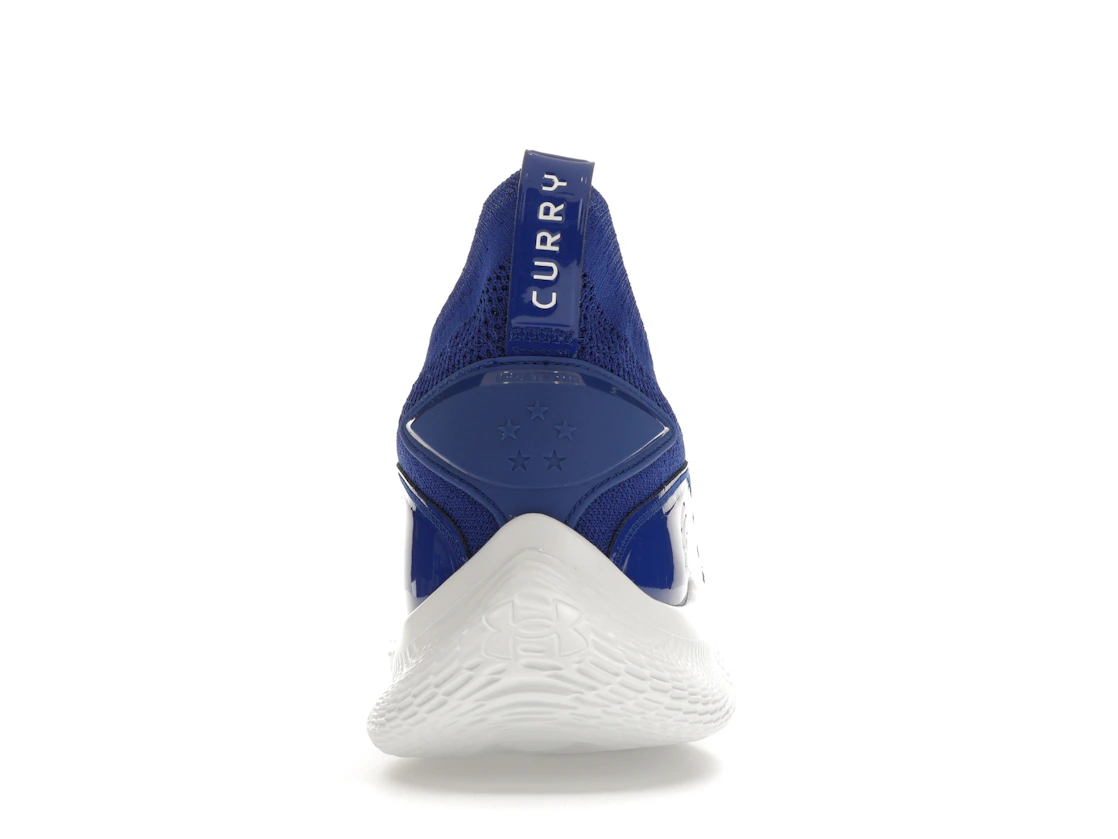 Vue 28 de Under Armour Curry Flow 8 Royal Blue White