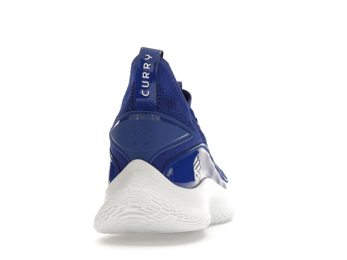 Vue 29 de Under Armour Curry Flow 8 Royal Blue White