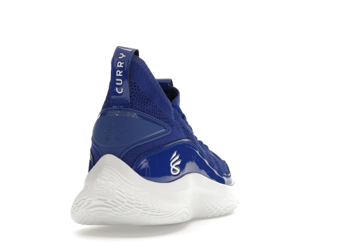 Vue 30 de Under Armour Curry Flow 8 Royal Blue White