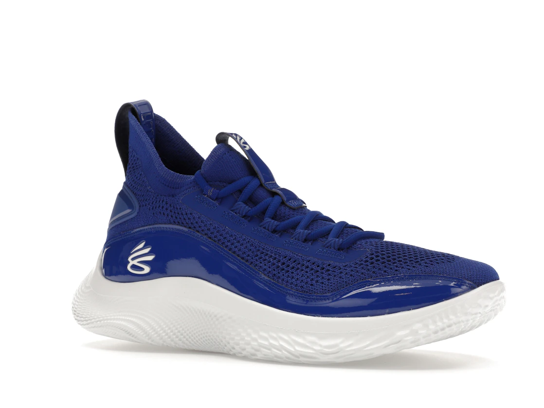 Vue 4 de Under Armour Curry Flow 8 Royal Blue White