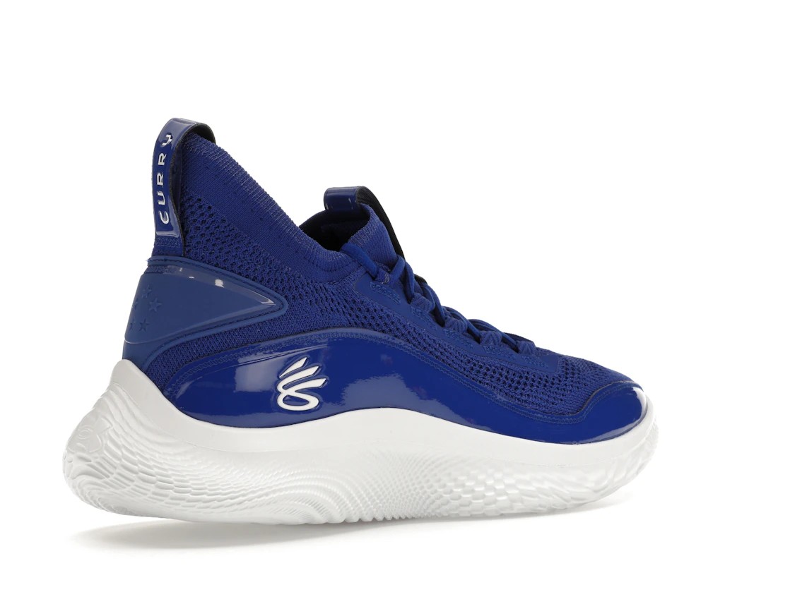 Vue 33 de Under Armour Curry Flow 8 Royal Blue White