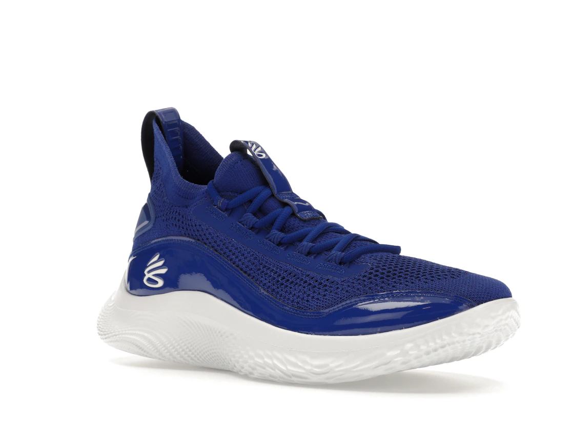 Vue 5 de Under Armour Curry Flow 8 Royal Blue White