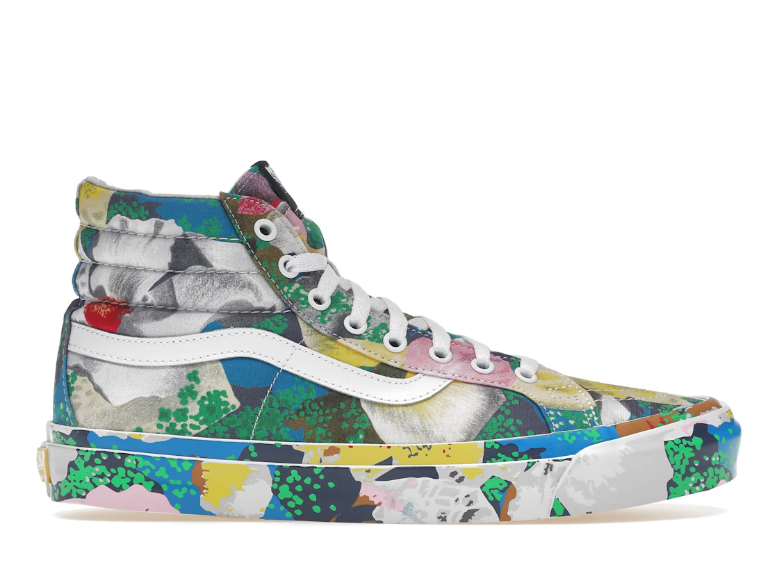 Vue 1 de Vans Sk8-Hi KENZO Floral Yellow
