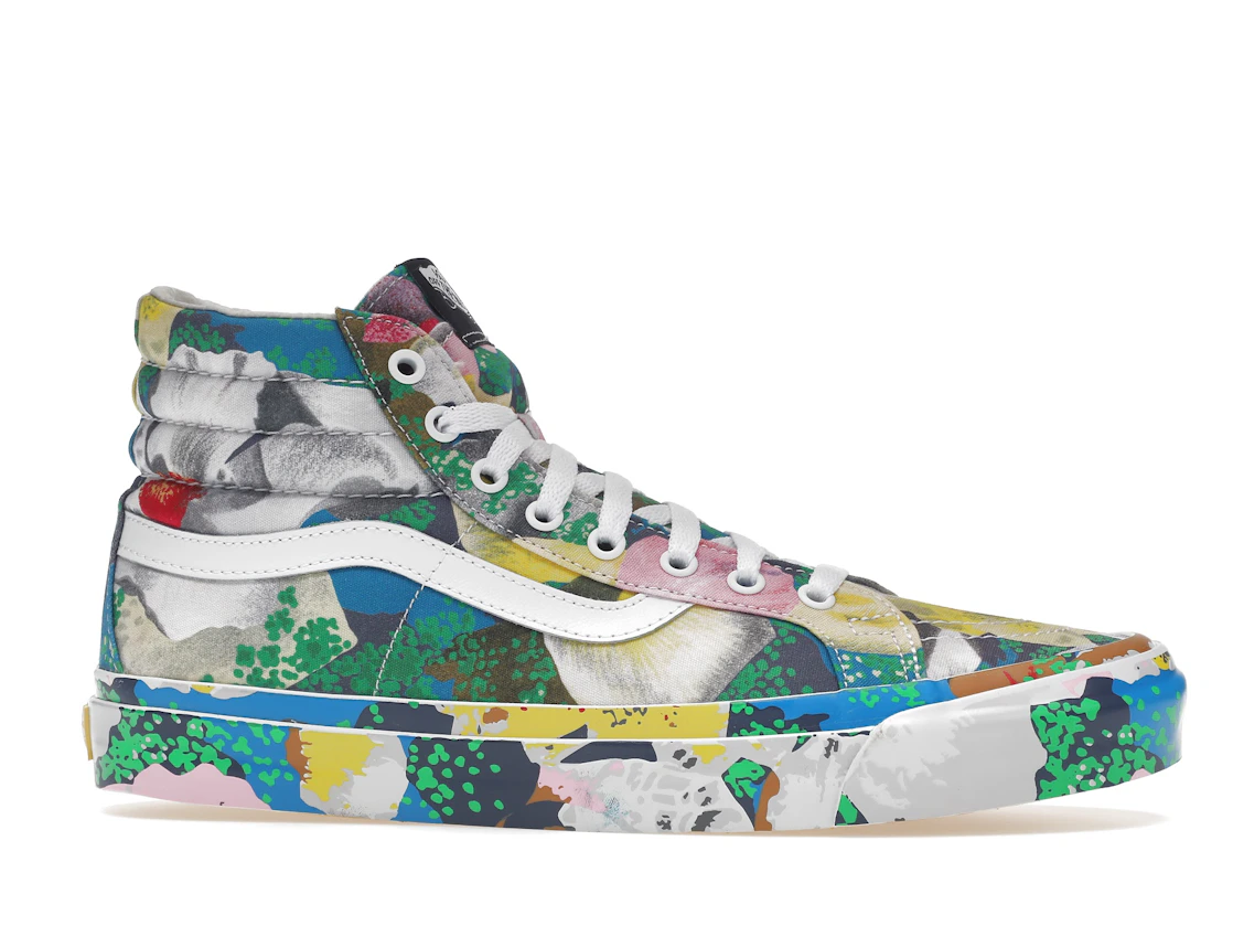 Vue 2 de Vans Sk8-Hi KENZO Floral Yellow