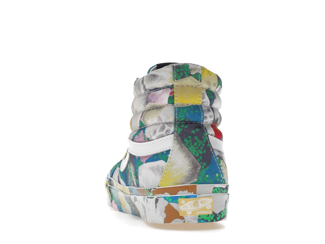 Vue 27 de Vans Sk8-Hi KENZO Floral Yellow