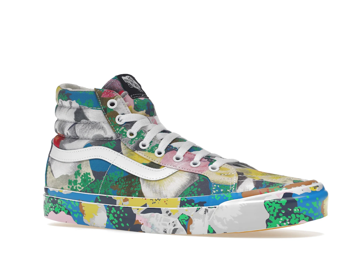 Vue 4 de Vans Sk8-Hi KENZO Floral Yellow
