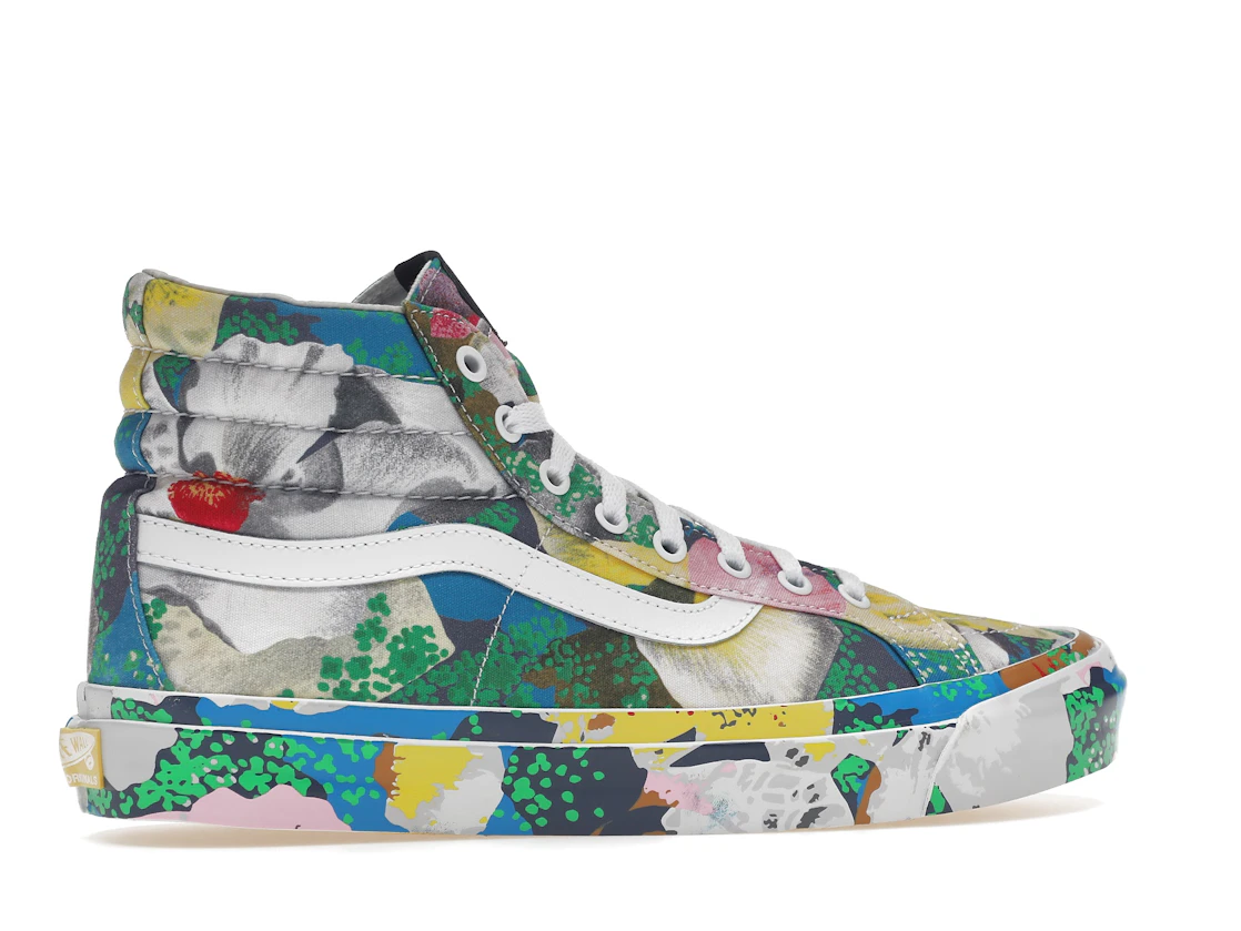Vue 35 de Vans Sk8-Hi KENZO Floral Yellow