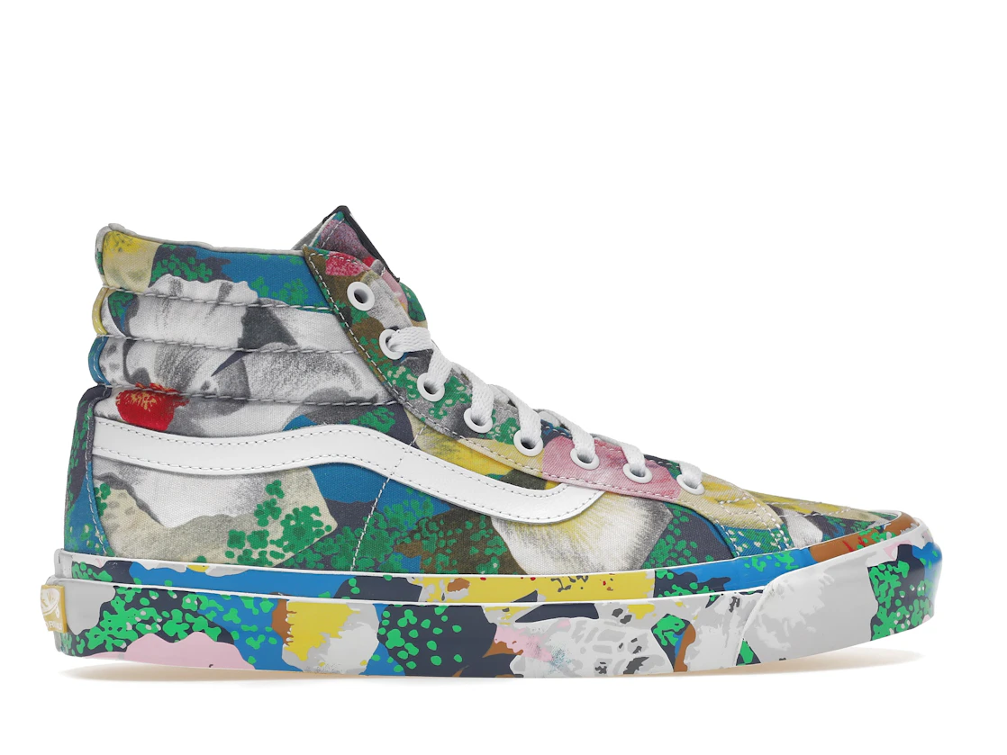 Vue 36 de Vans Sk8-Hi KENZO Floral Yellow