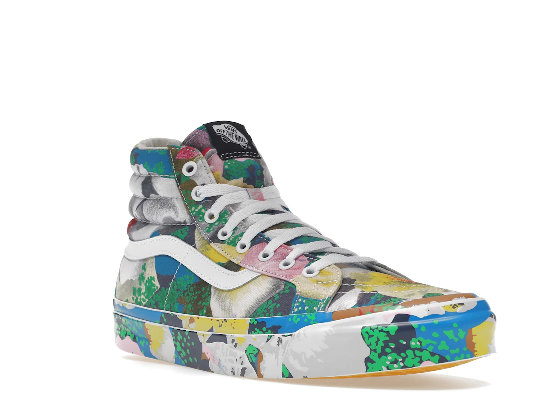 Vue 6 de Vans Sk8-Hi KENZO Floral Yellow