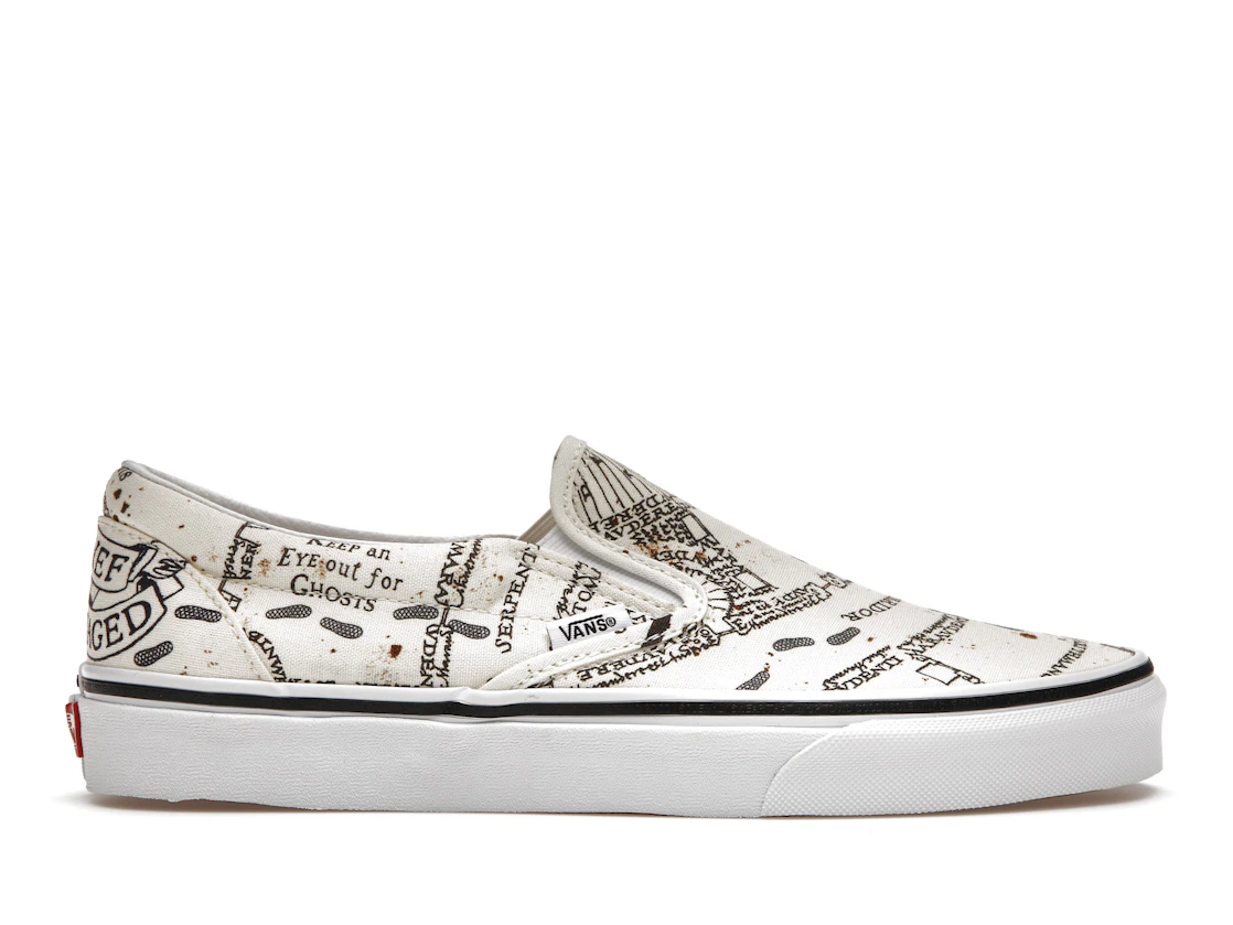 Vue 1 de Vans Slip-On Harry Potter Marauders Map
