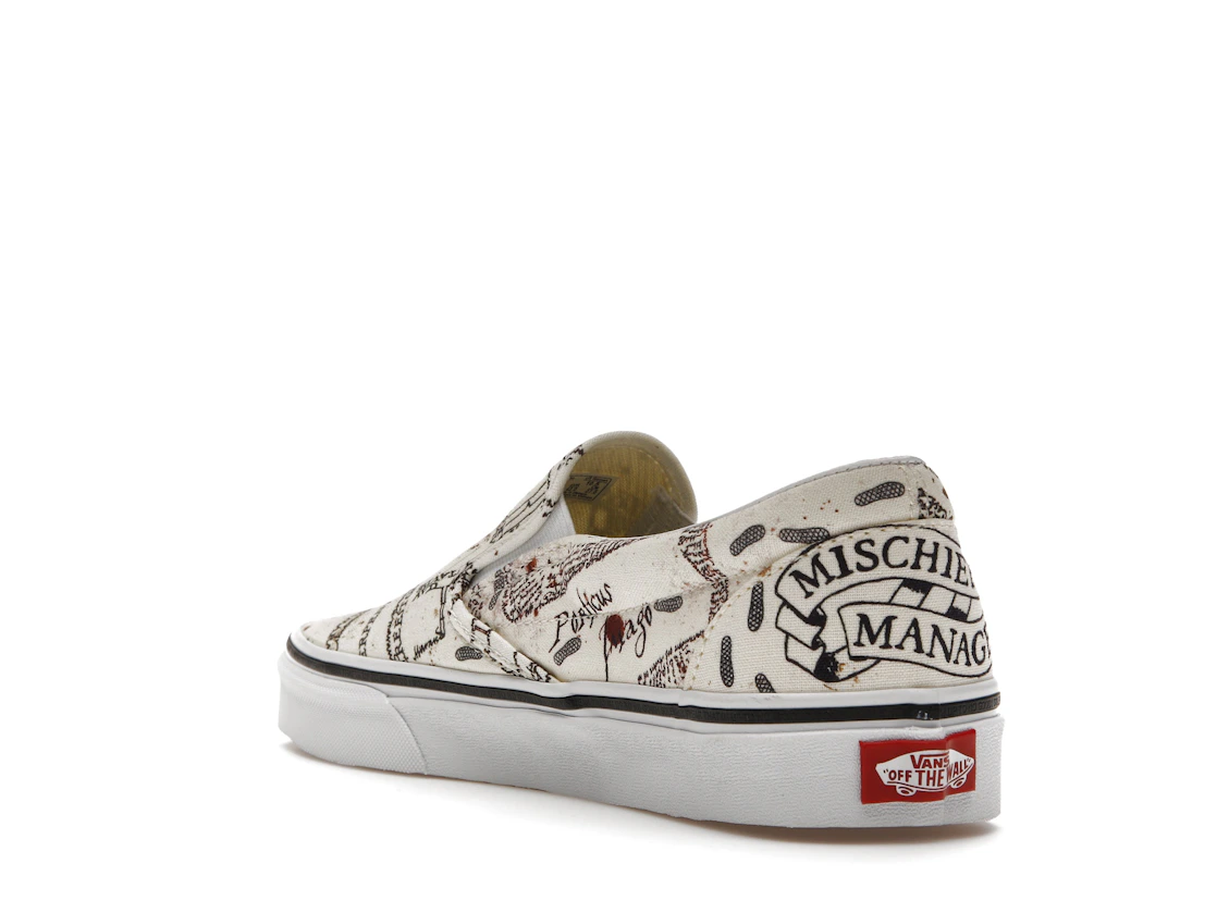 Vue 25 de Vans Slip-On Harry Potter Marauders Map
