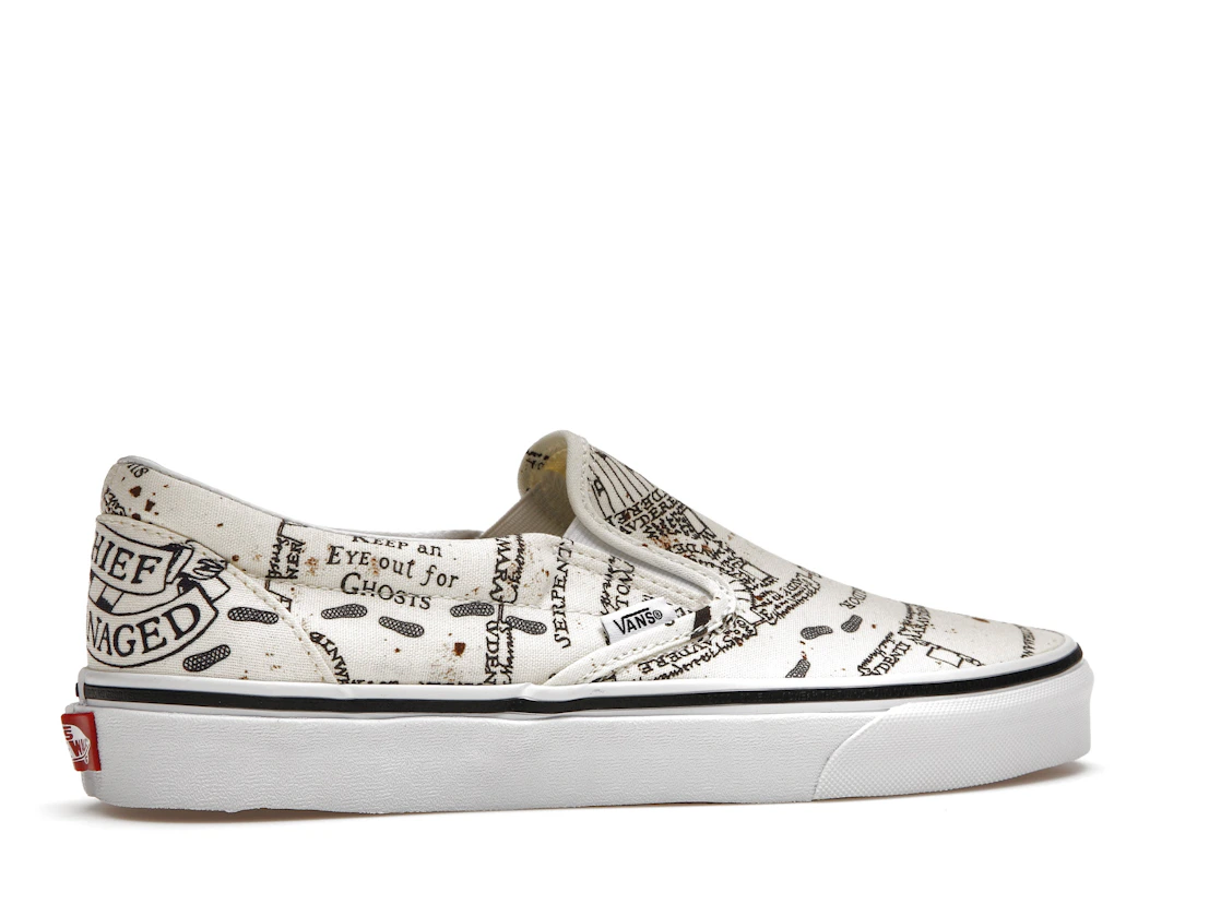 Vue 35 de Vans Slip-On Harry Potter Marauders Map