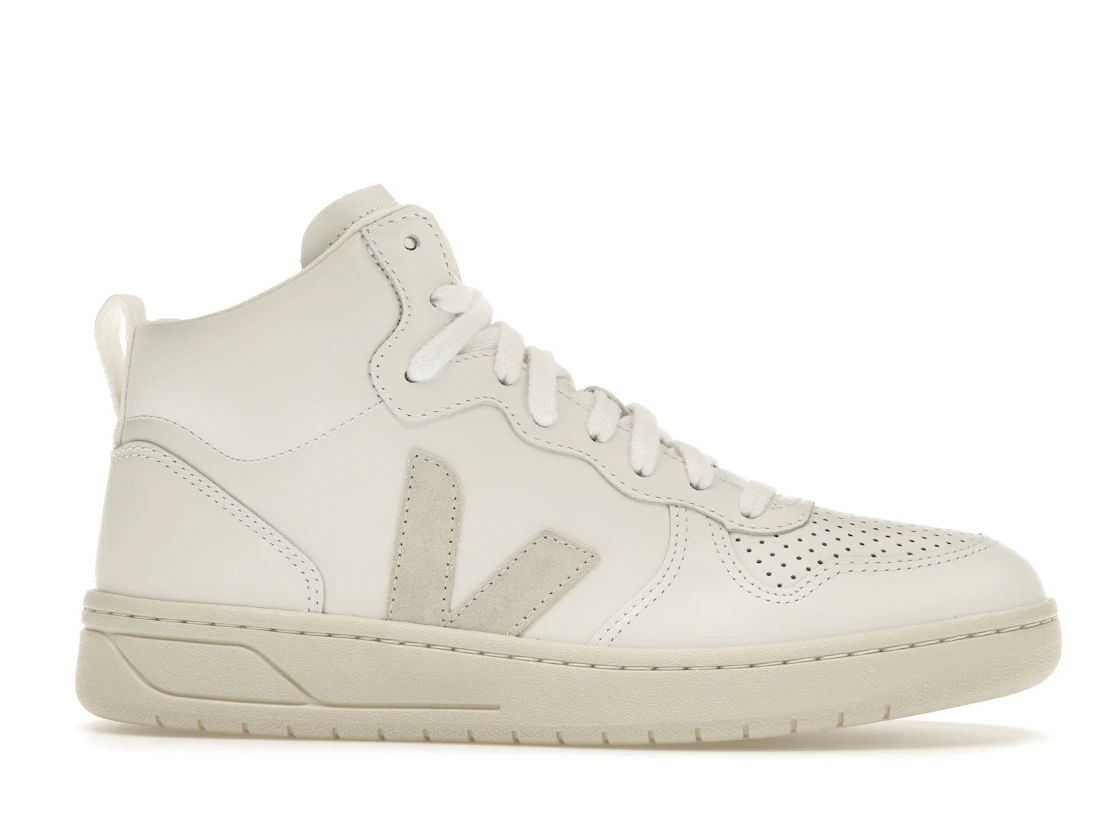 Vue 2 de Veja V-15 Leather White