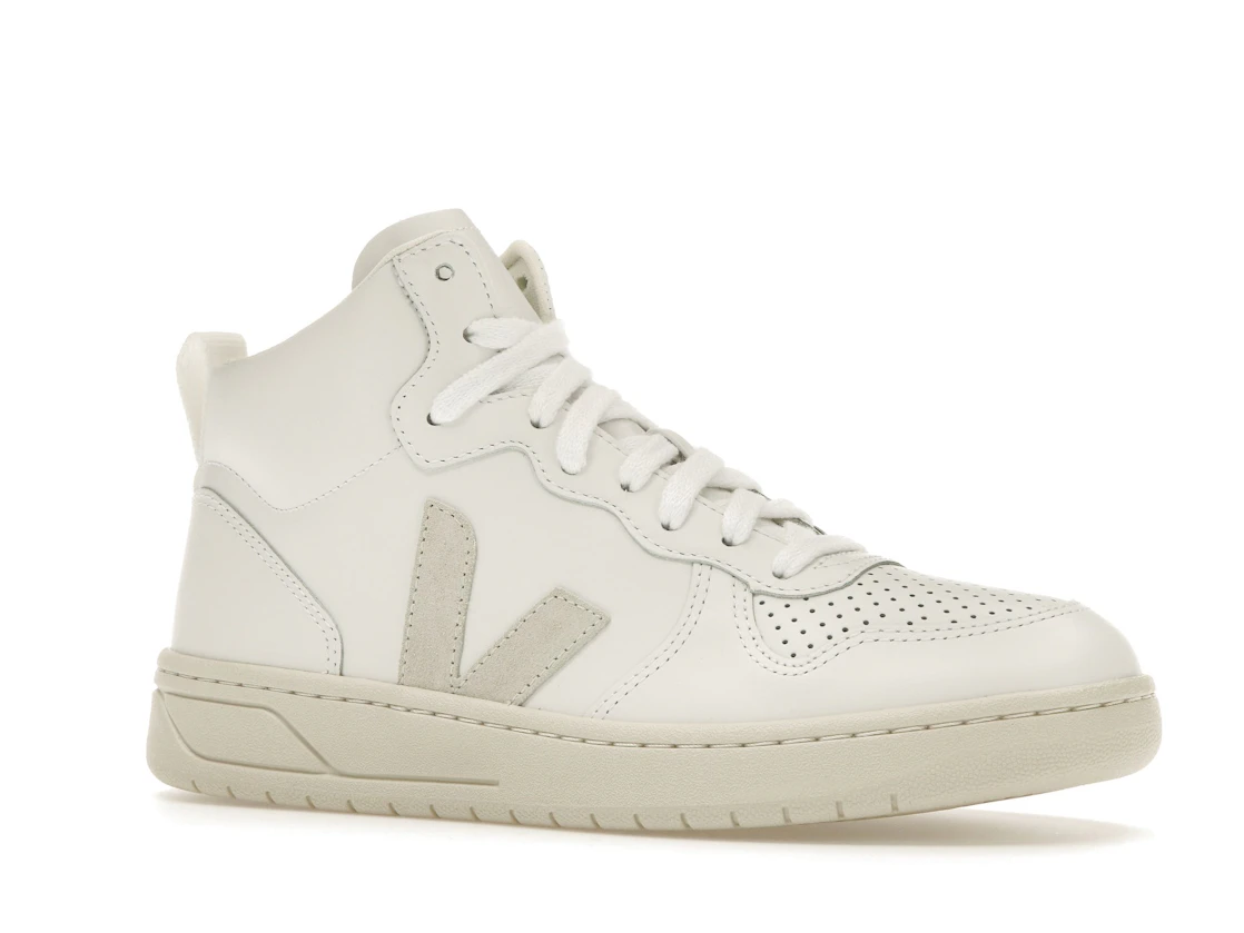Vue 4 de Veja V-15 Leather White