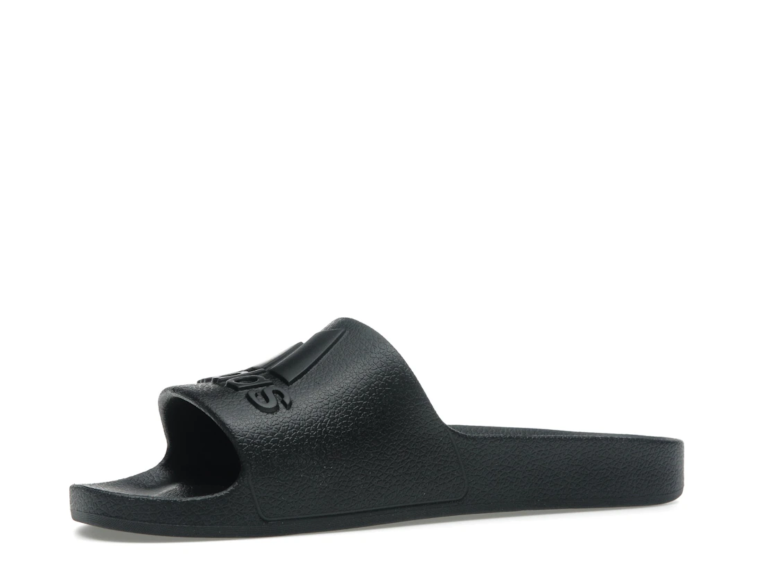 Vue 16 de adidas Adilette Aqua Slides Core Black Logo