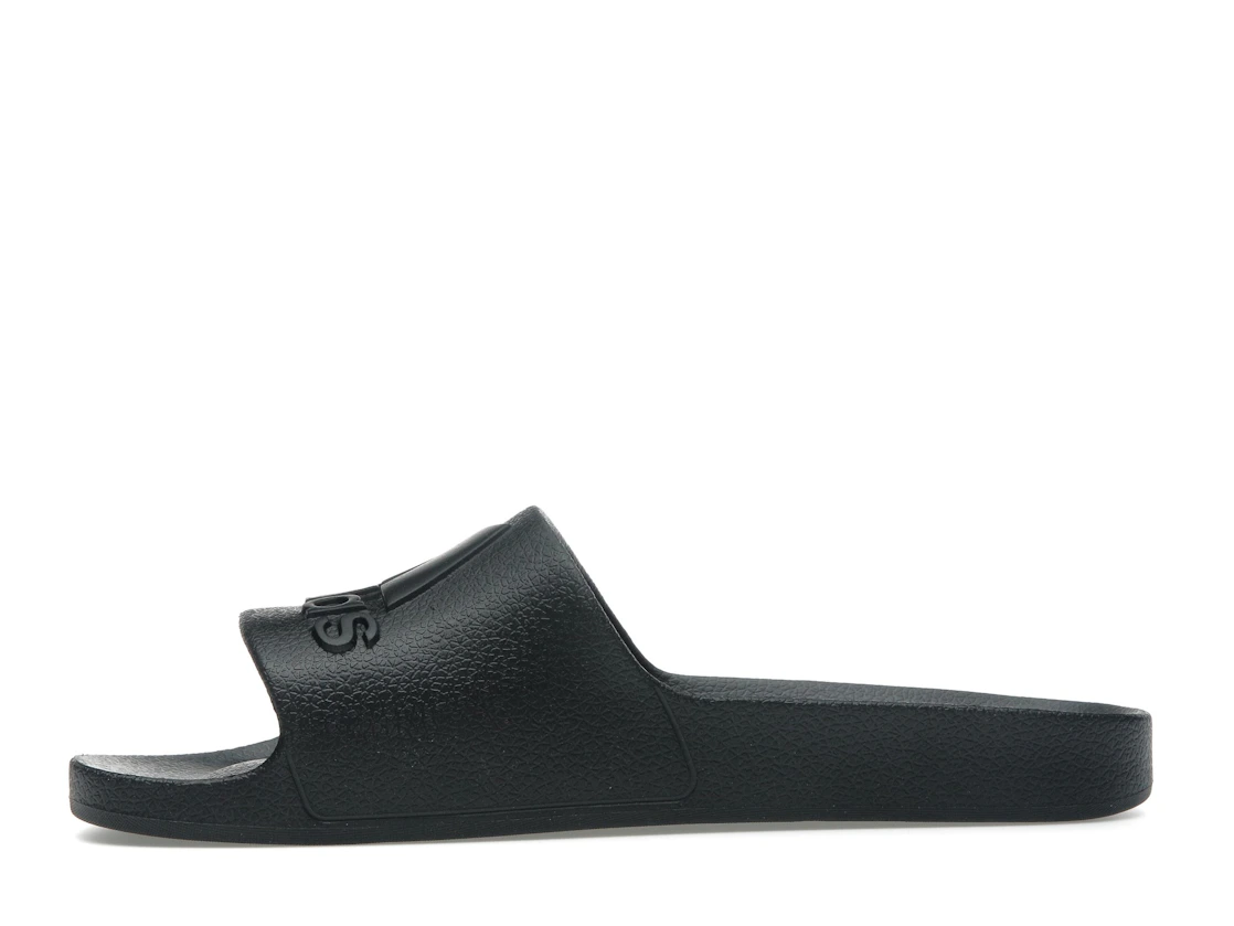 Vue 18 de adidas Adilette Aqua Slides Core Black Logo