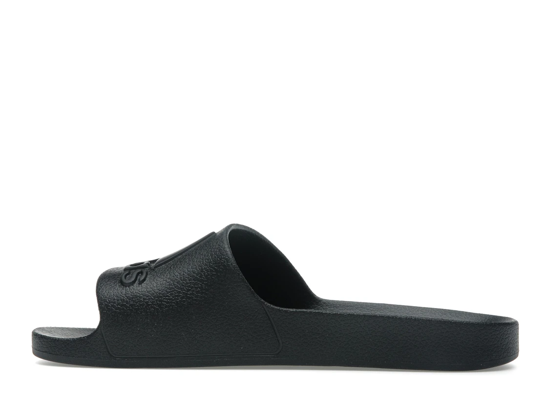 Vue 20 de adidas Adilette Aqua Slides Core Black Logo