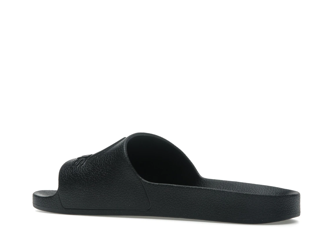 Vue 22 de adidas Adilette Aqua Slides Core Black Logo