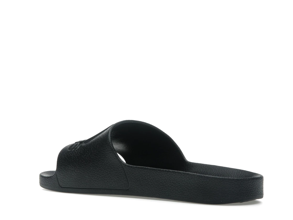 Vue 23 de adidas Adilette Aqua Slides Core Black Logo