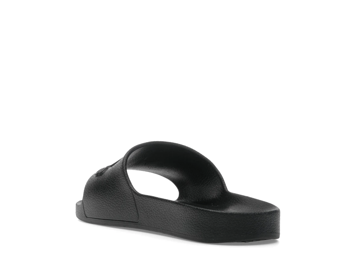 Vue 25 de adidas Adilette Aqua Slides Core Black Logo
