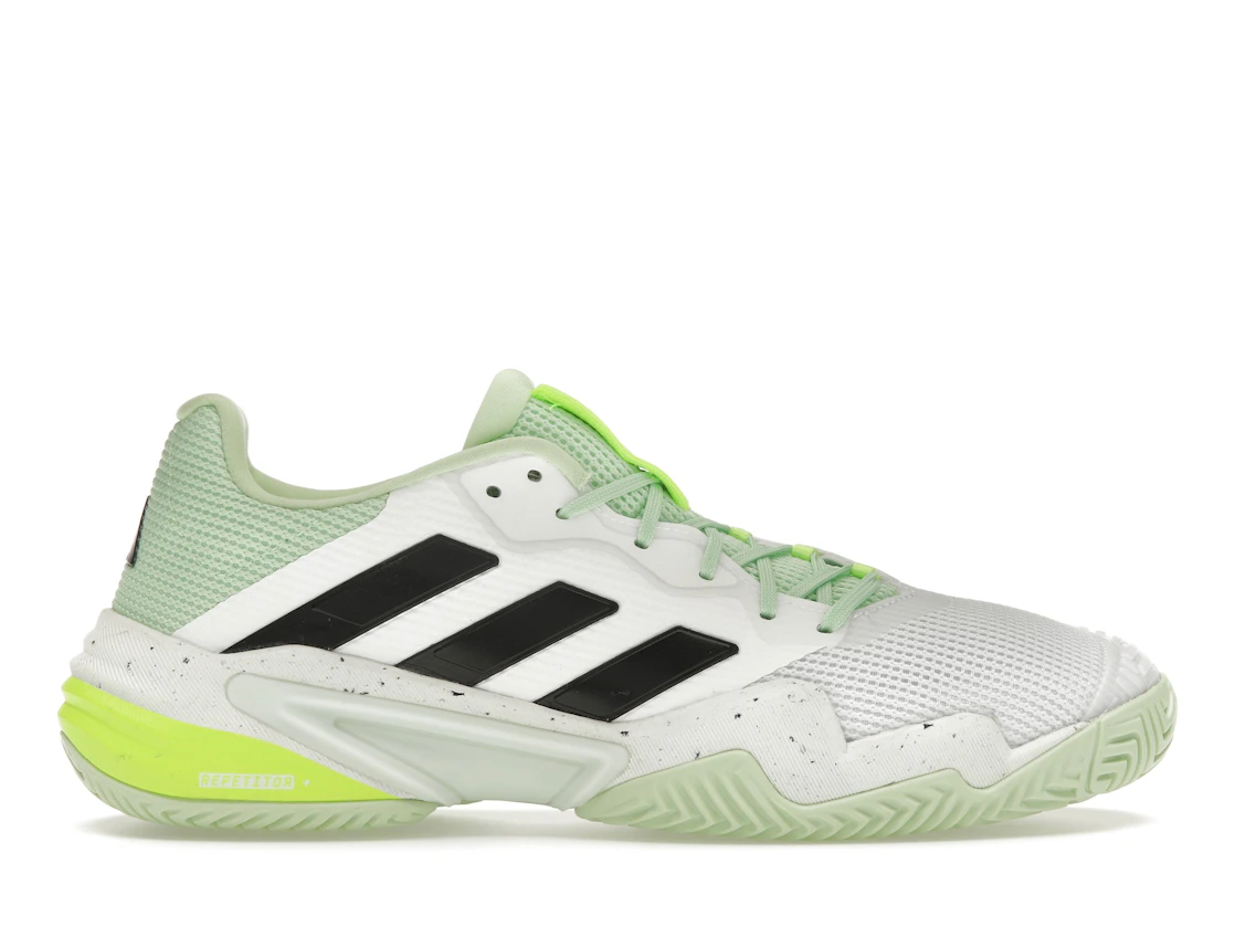 Vue 1 de adidas Barricade 13 Cloud White Core Black Semi Green Spark