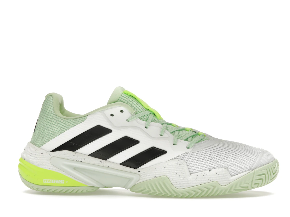 Vue 2 de adidas Barricade 13 Cloud White Core Black Semi Green Spark