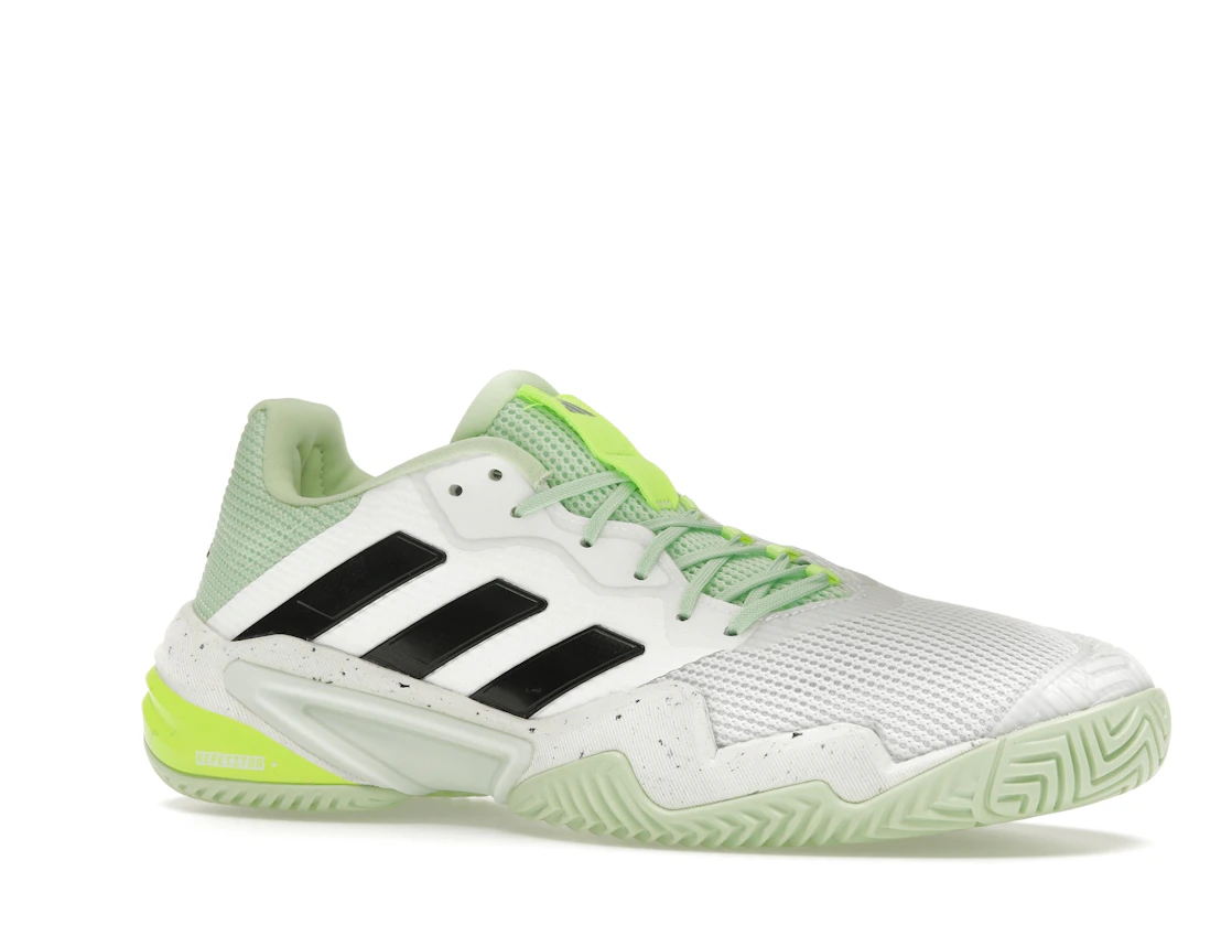 Vue 4 de adidas Barricade 13 Cloud White Core Black Semi Green Spark
