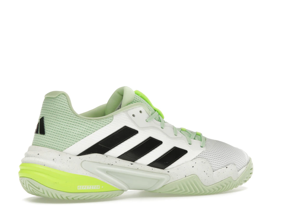 Vue 34 de adidas Barricade 13 Cloud White Core Black Semi Green Spark