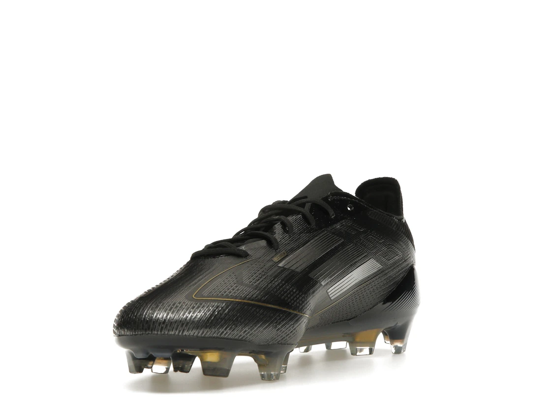Vue 13 de adidas F50 Elite FG Core Black Iron Metallic Gold Metallic