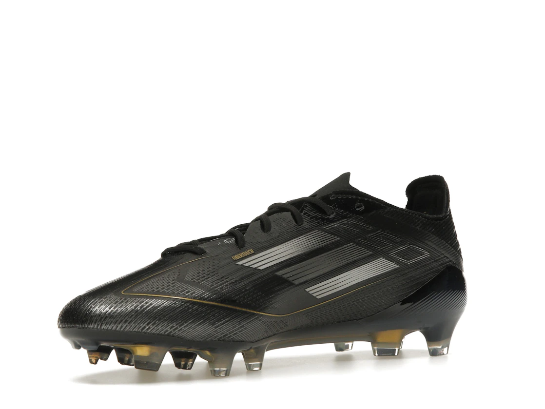 Vue 15 de adidas F50 Elite FG Core Black Iron Metallic Gold Metallic