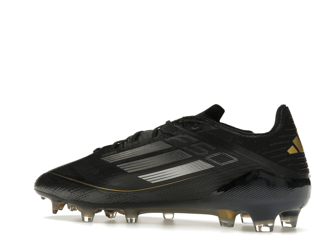 Vue 22 de adidas F50 Elite FG Core Black Iron Metallic Gold Metallic