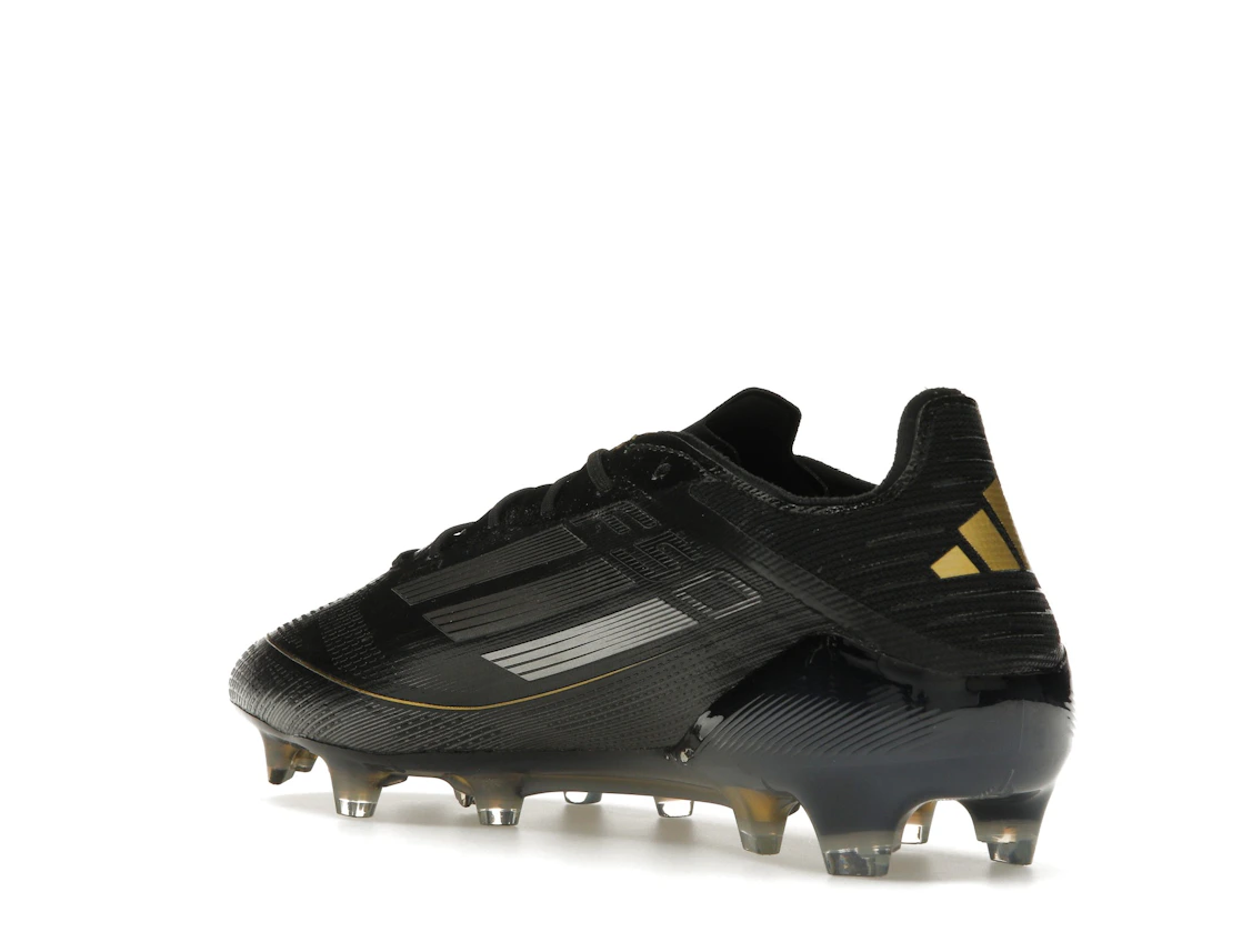 Vue 24 de adidas F50 Elite FG Core Black Iron Metallic Gold Metallic