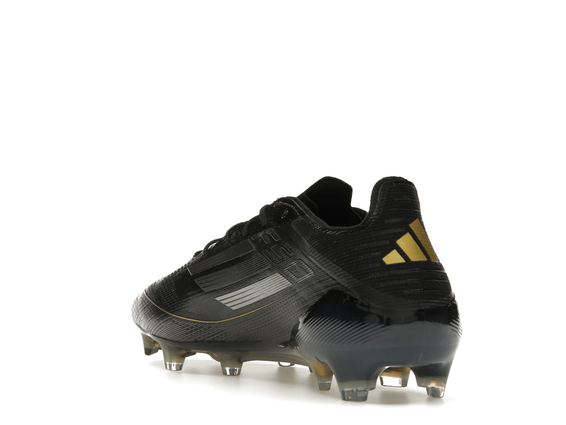 Vue 25 de adidas F50 Elite FG Core Black Iron Metallic Gold Metallic