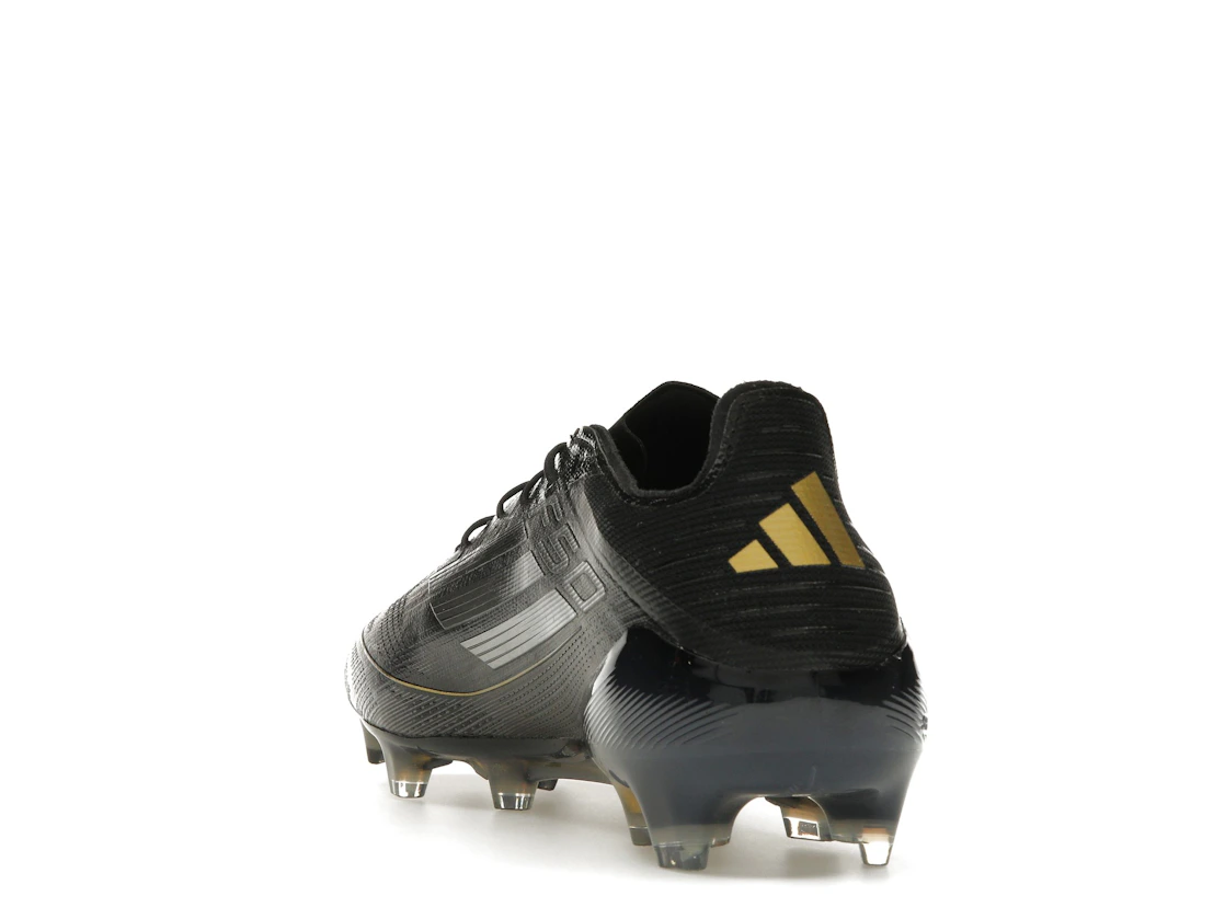 Vue 26 de adidas F50 Elite FG Core Black Iron Metallic Gold Metallic