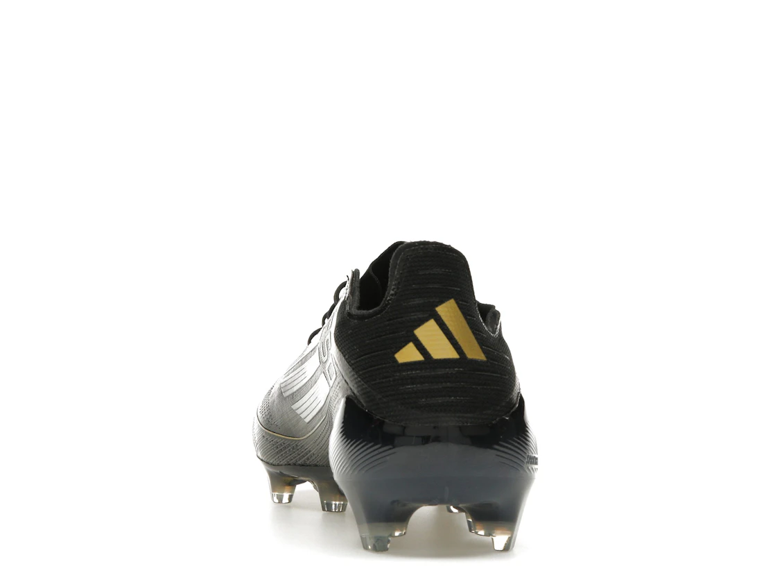 Vue 27 de adidas F50 Elite FG Core Black Iron Metallic Gold Metallic