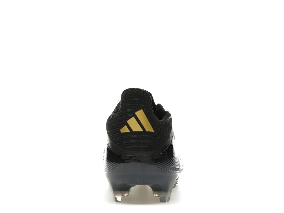 Vue 28 de adidas F50 Elite FG Core Black Iron Metallic Gold Metallic